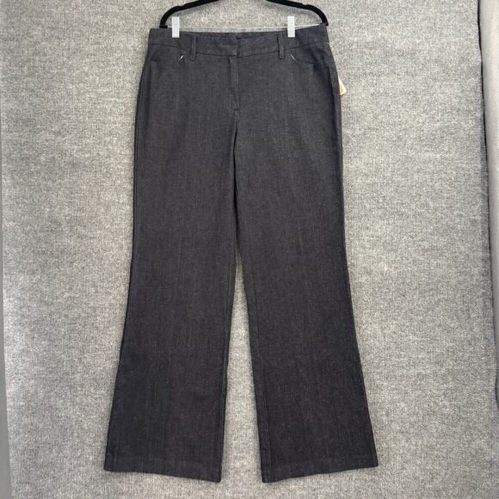 Vintage Talbots Womens Wide Leg Trouser Jeans Size 12 Dark Wash Sailor New NOS